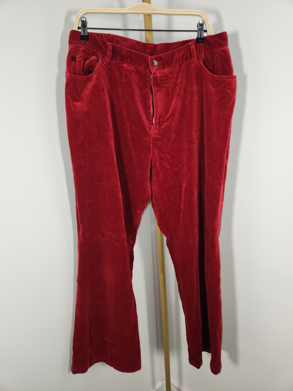Ralph Lauren Deep Red Flare Pants